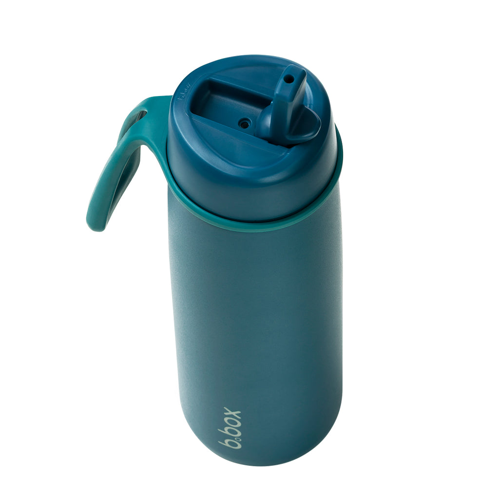 botella térmica con boquilla plegable y asa 690ml - sea glass