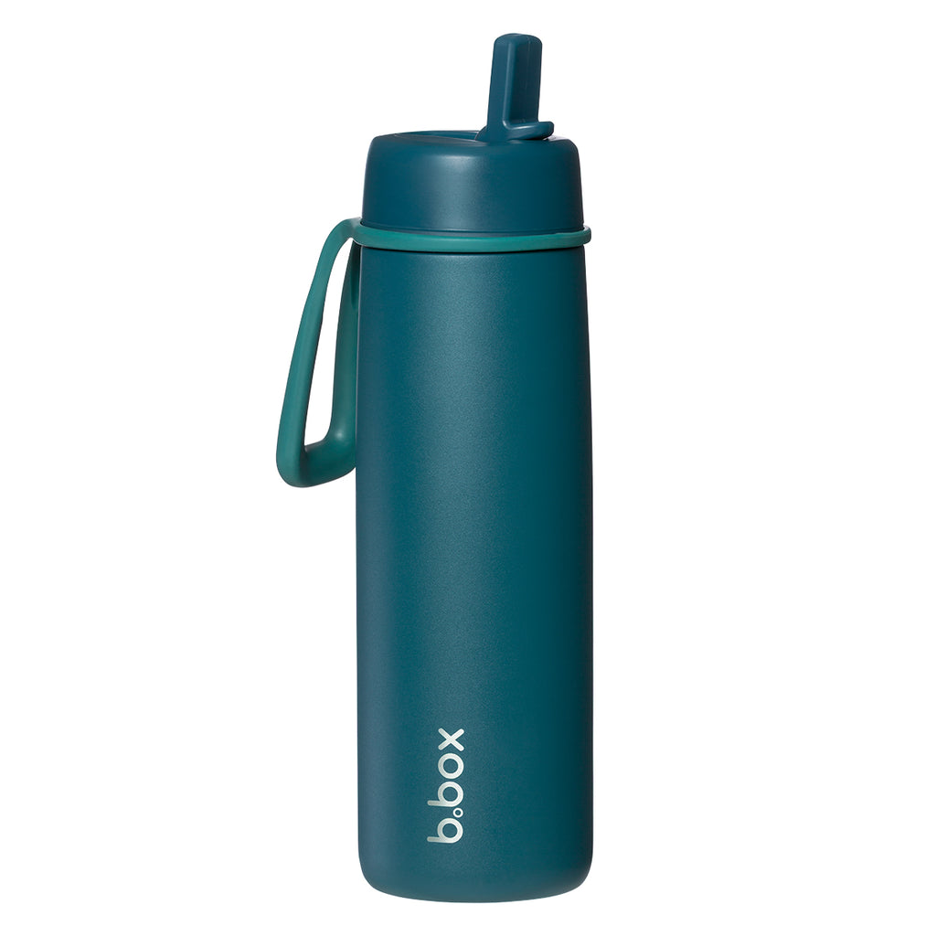 botella térmica con boquilla plegable y asa 690ml - sea glass