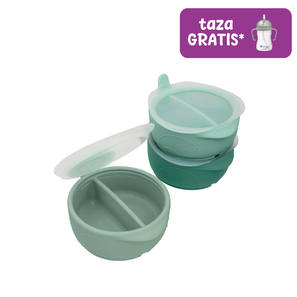 depósitos para congelar comida con compartimentos y tapas Fill + Freeze (3 ud.)