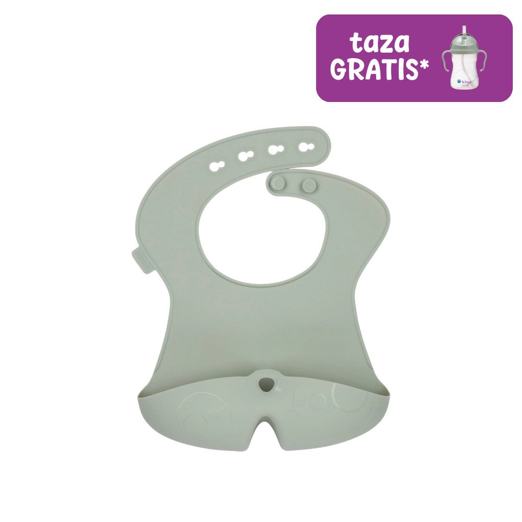 babero de silicona – sage
