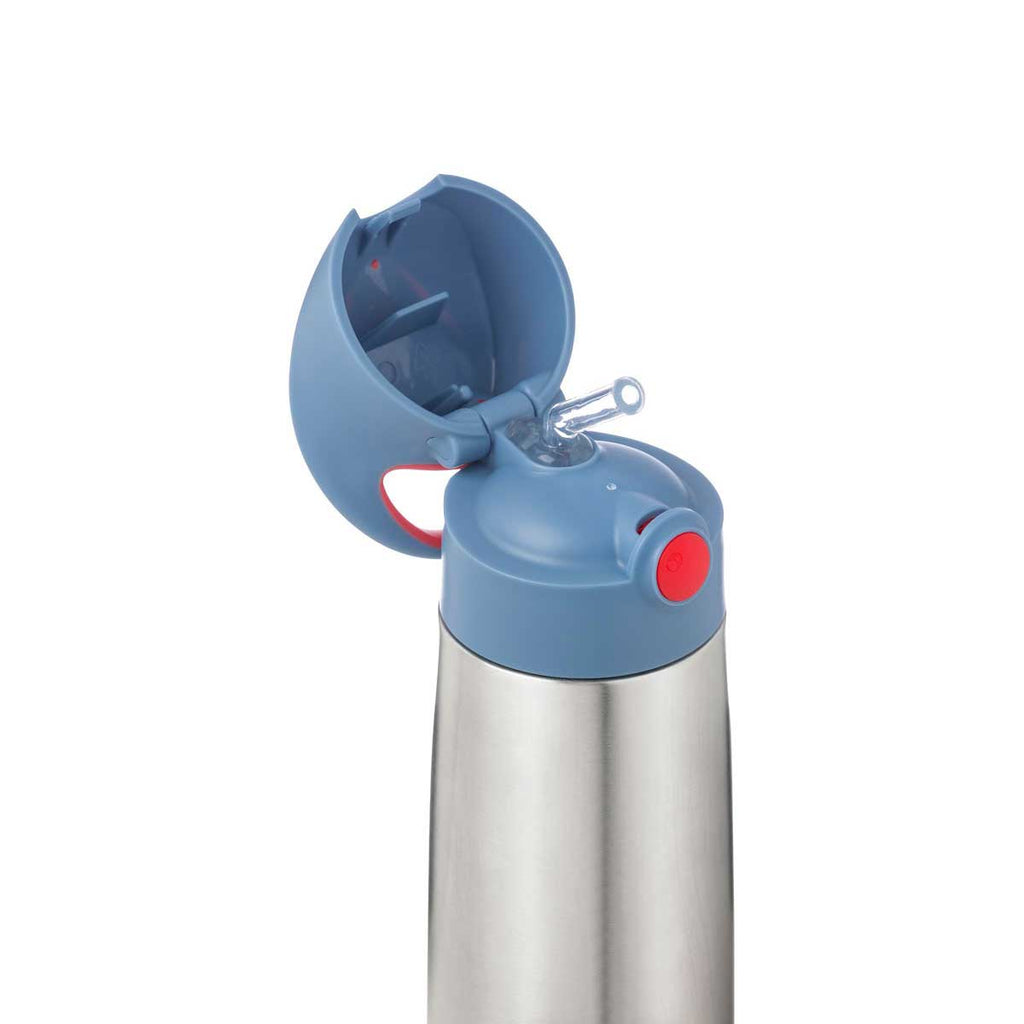 botella térmica con pajita 500ml – blue blaze