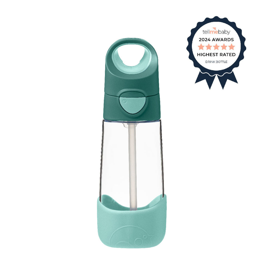 botella Tritan™ con pajita 450ml – emerald forest