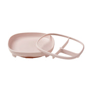 plato 2 en 1 con ventosa y compartimentos extraíbles - blush
