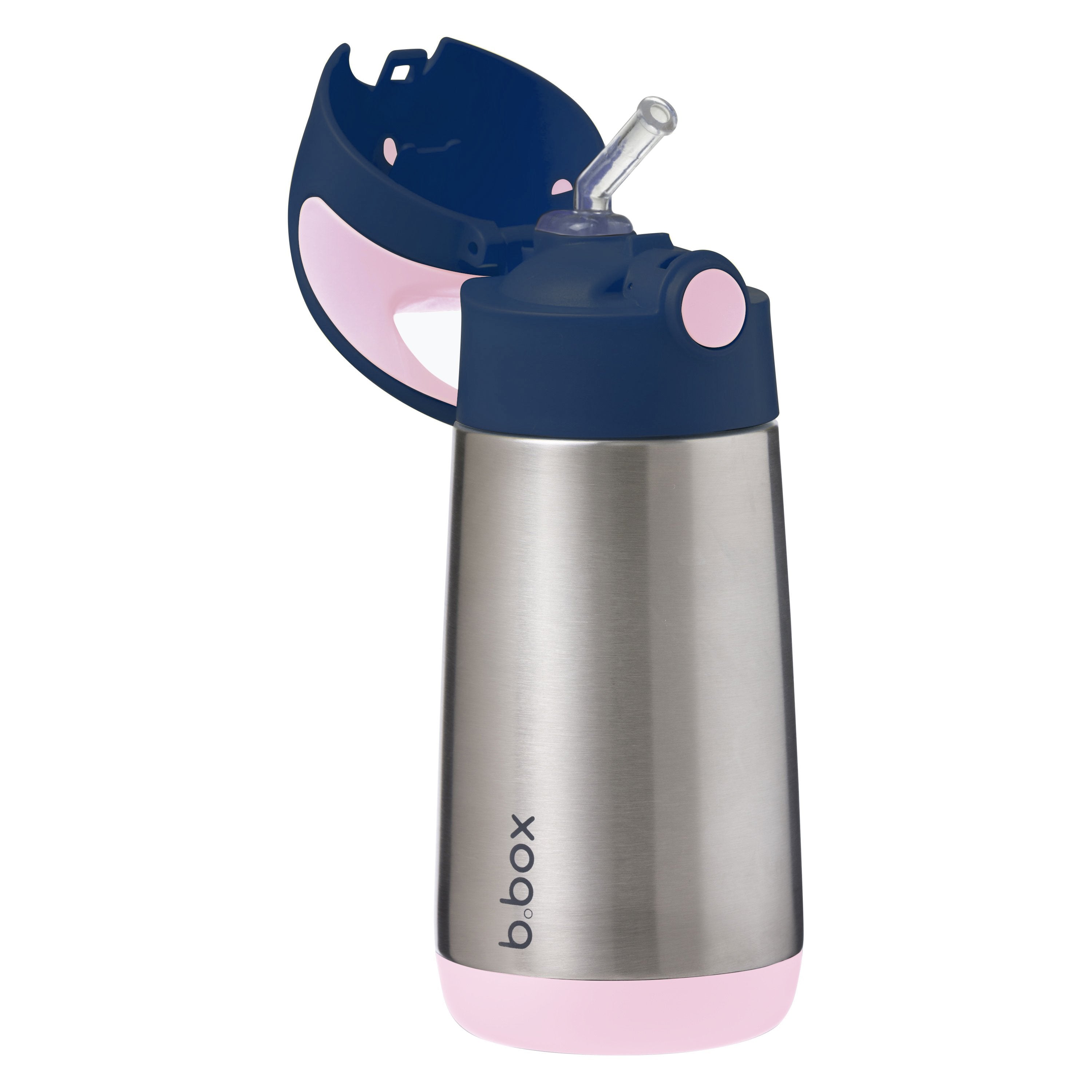 botella térmica con pajita 350ml - indigo rose