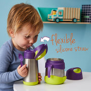 child with350ml insulated drink bottle - strawberry shake - b.box for kids