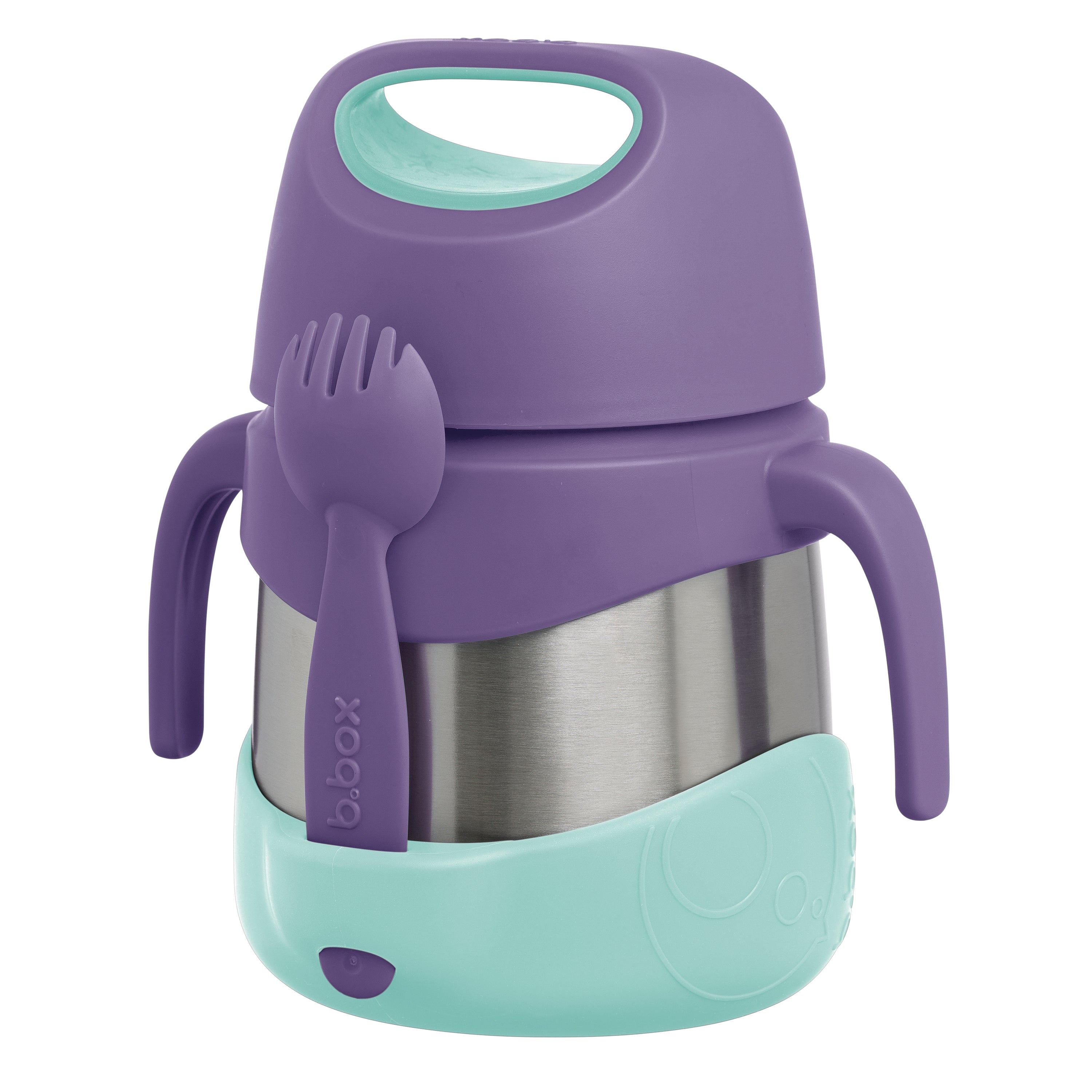 termo con cuchara/tenedor - lilac pop