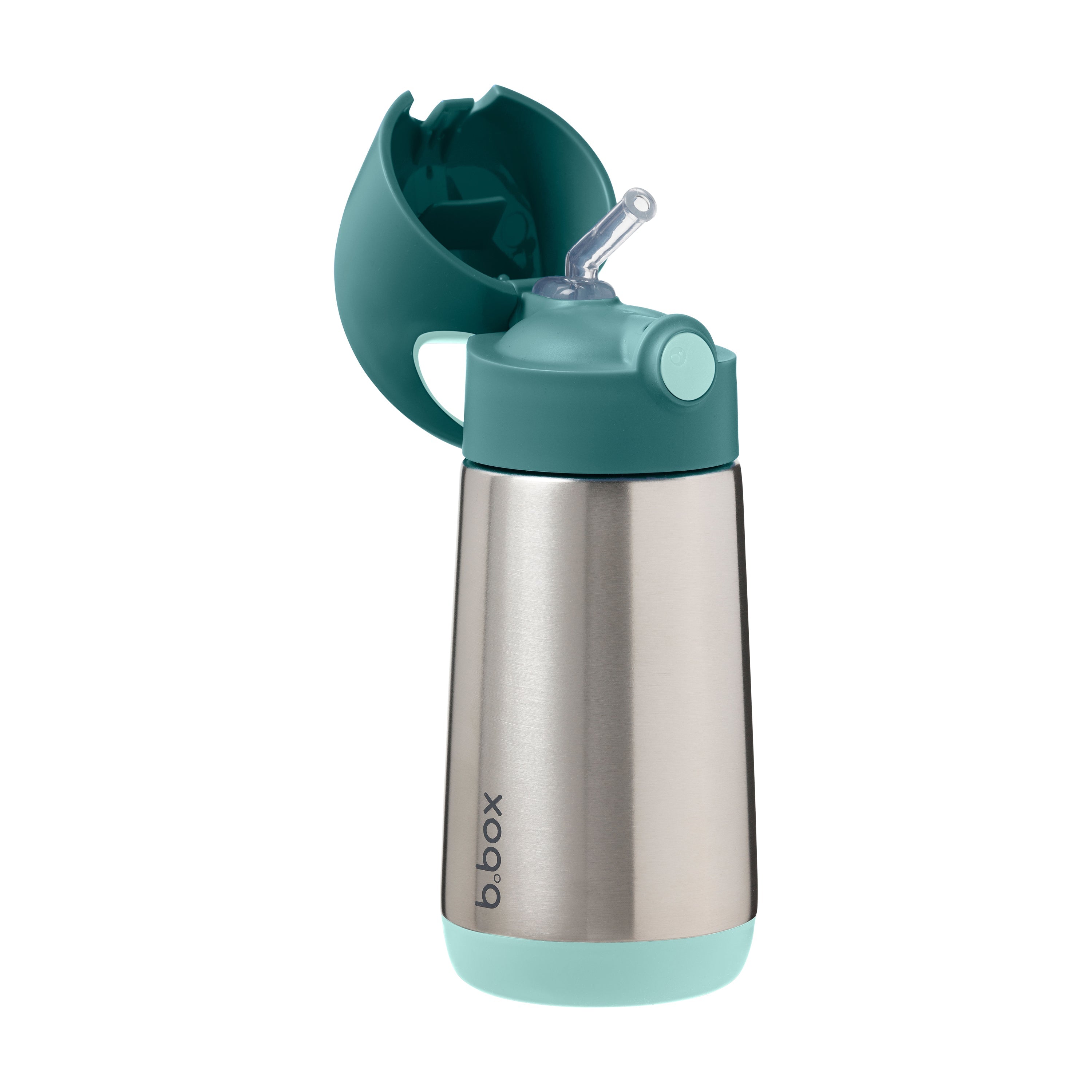 botella térmica con pajita 350ml - emerald forest