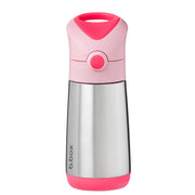 botella térmica con pajita 350ml - flamingo fizz