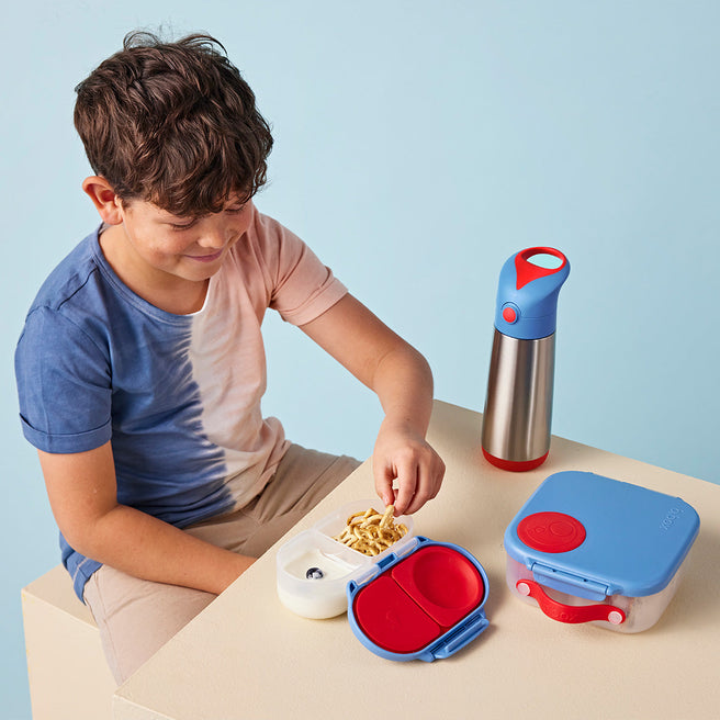 fiambrera infantil pequeña | snackbox - blue blaze