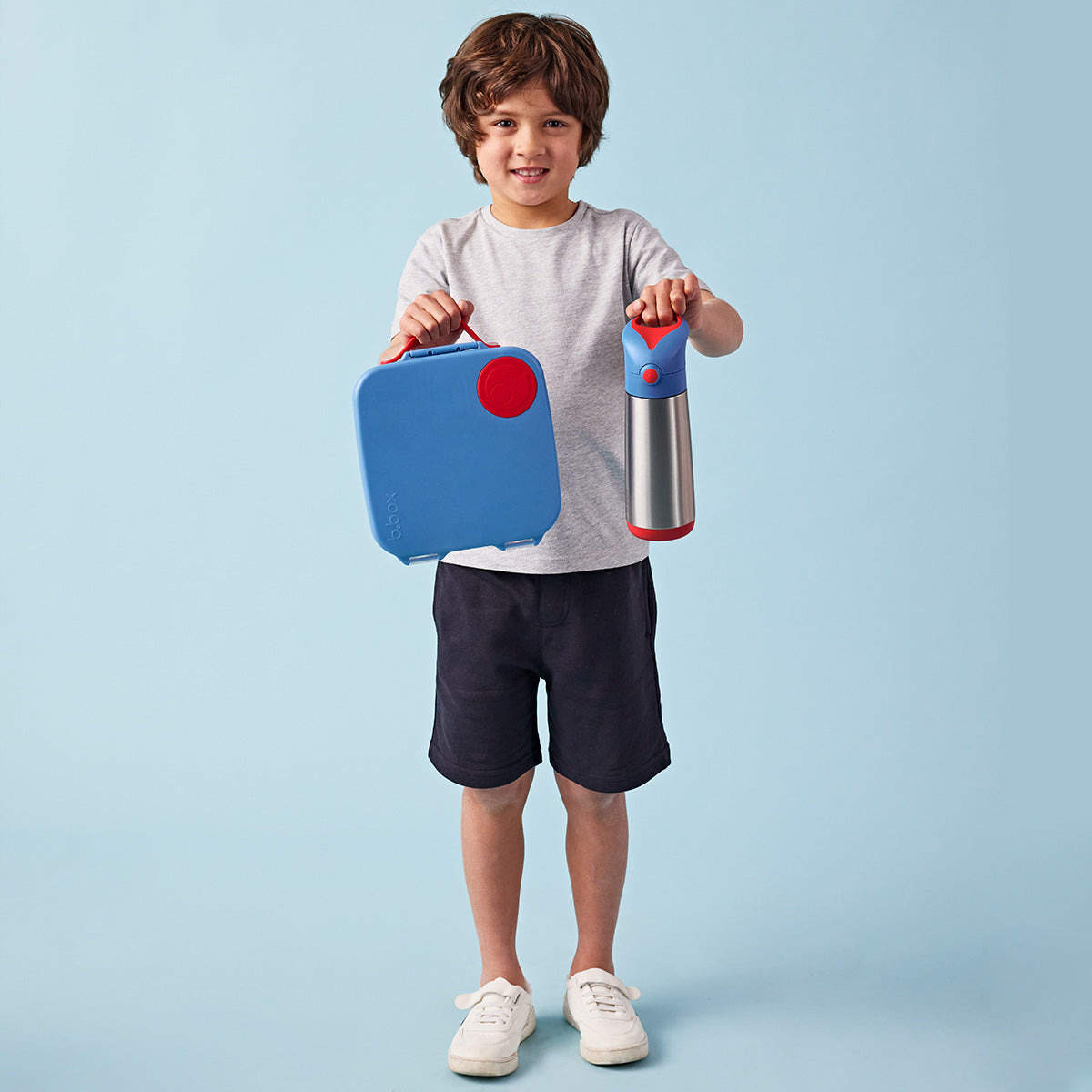 fiambrera infantil grande | lunchbox- blue blaze