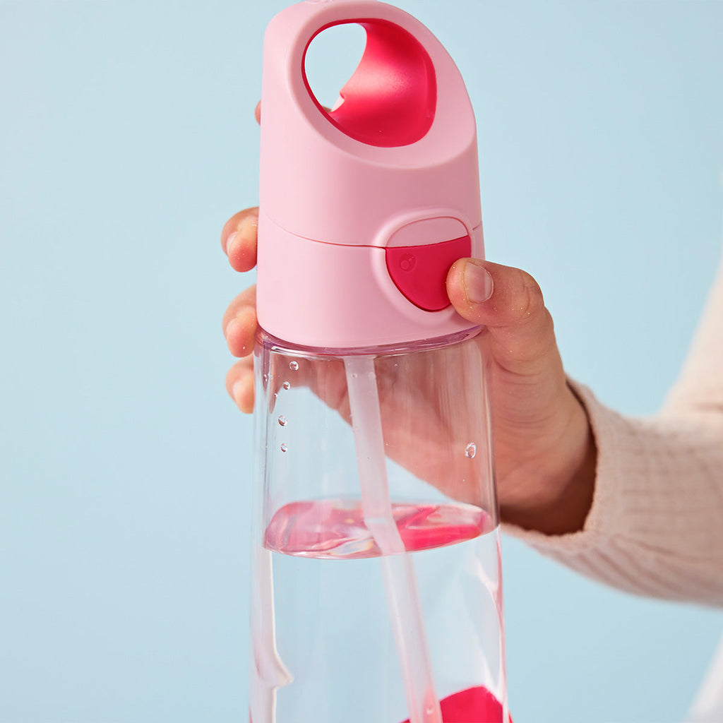 botella Tritan™ con pajita 600ml – flamingo fizz