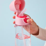 botella Tritan™ con pajita 600ml – flamingo fizz