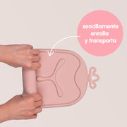 Roll + Go Mealtime Mat - Blush