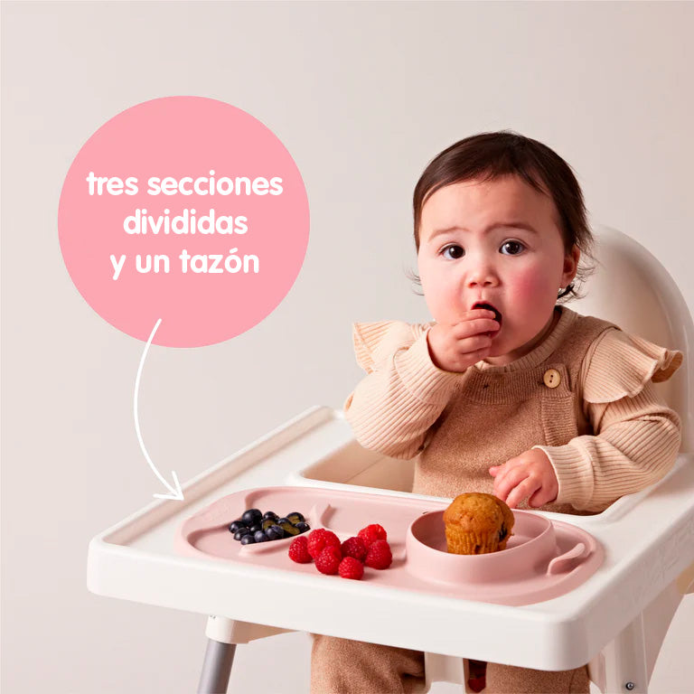 Roll + Go Mealtime Mat - Blush