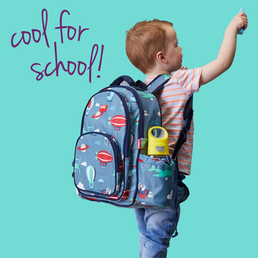 child with tritan™ drink bottle - blue slate - b.box for kids
