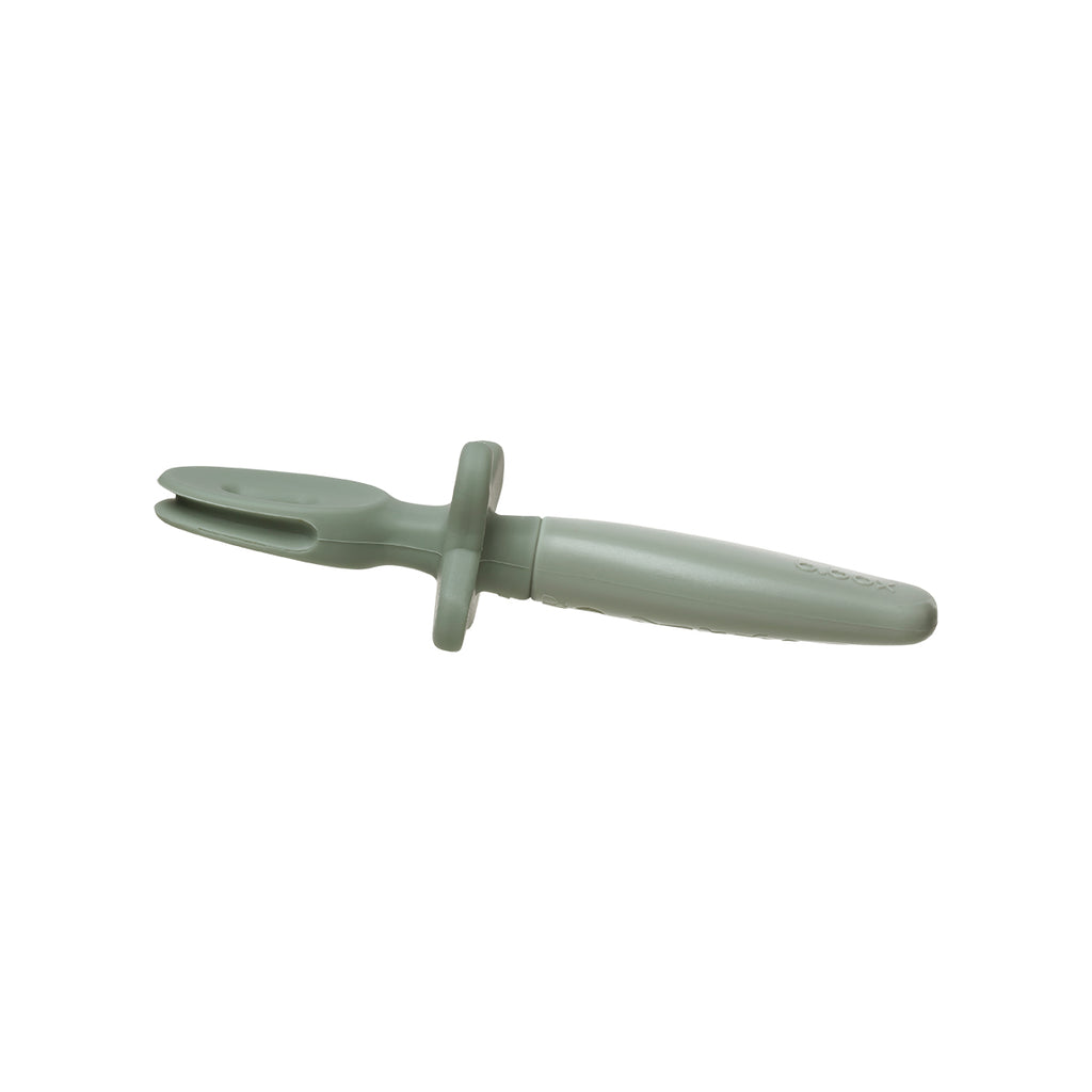 trío de cubiertos para BLW - sage