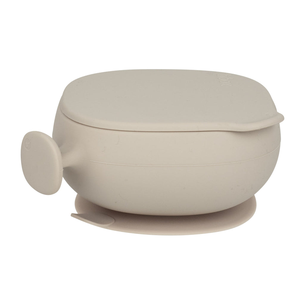 cuenco de silicona con tapa – latte