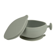 cuenco de silicona con tapa – sage
