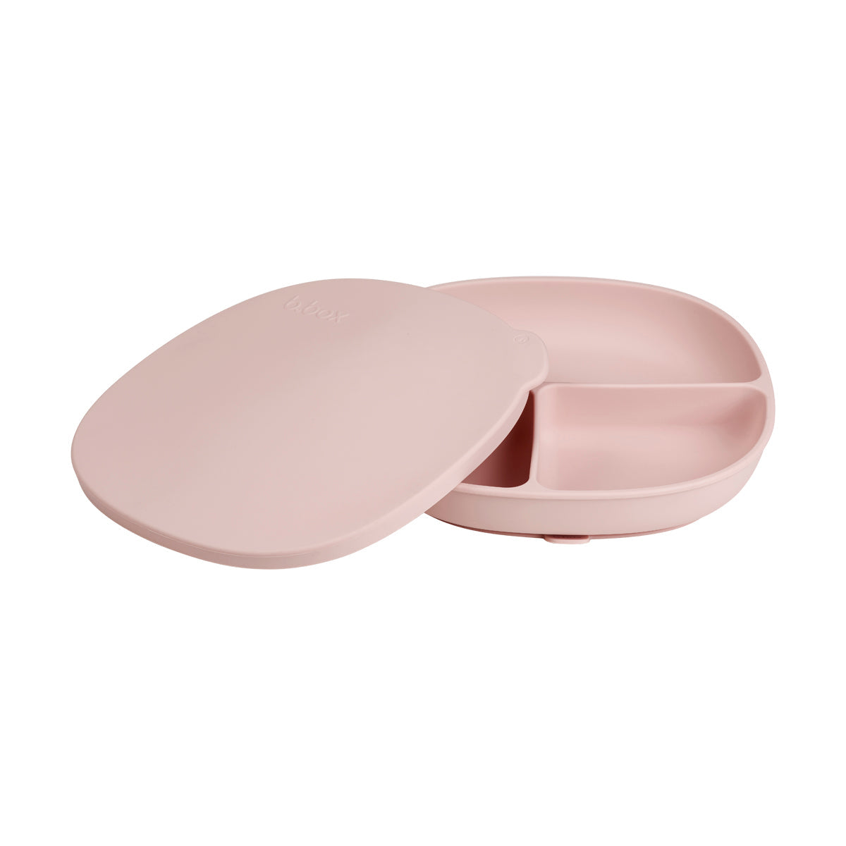 plato de silicona con tapa – blush