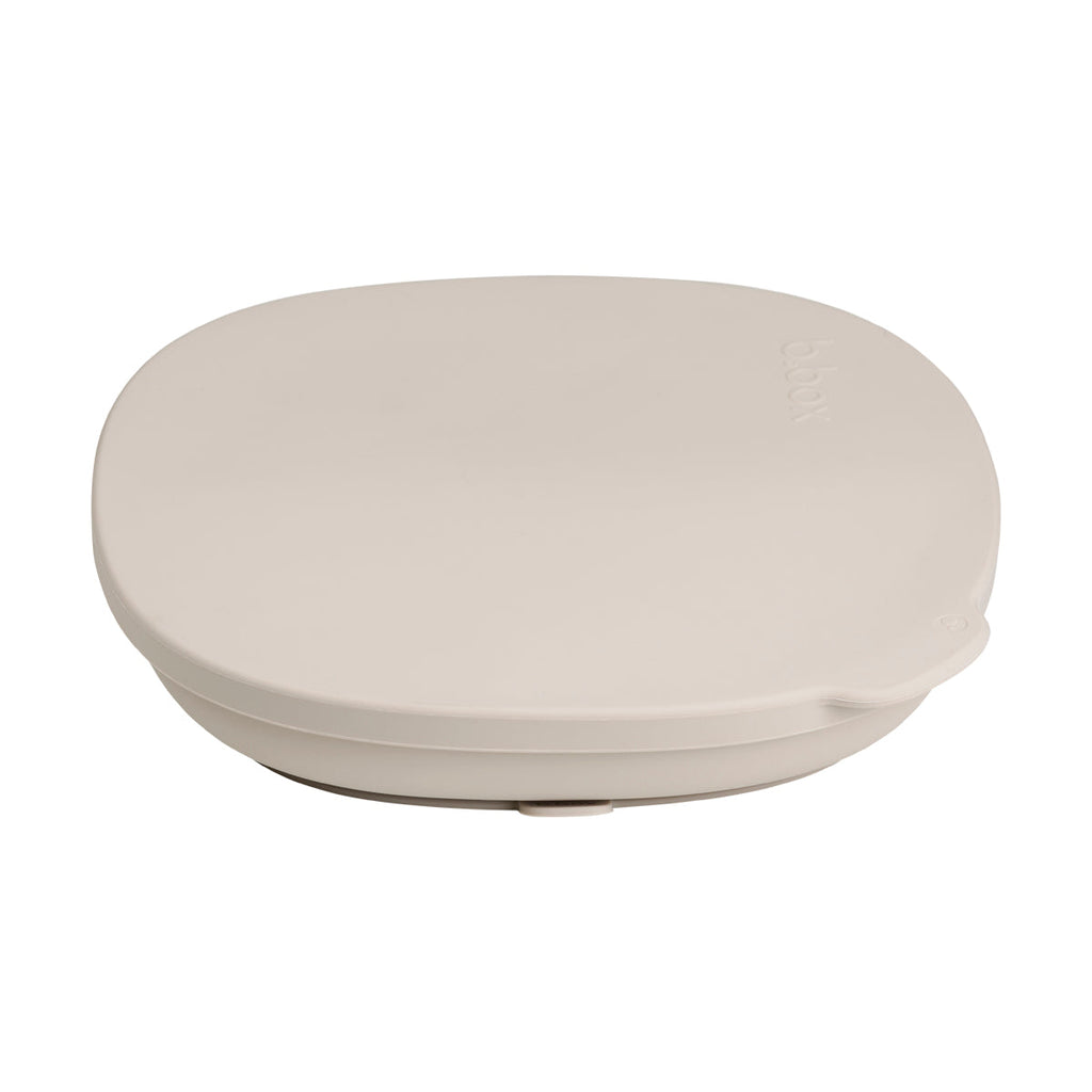 plato de silicona con tapa - latte