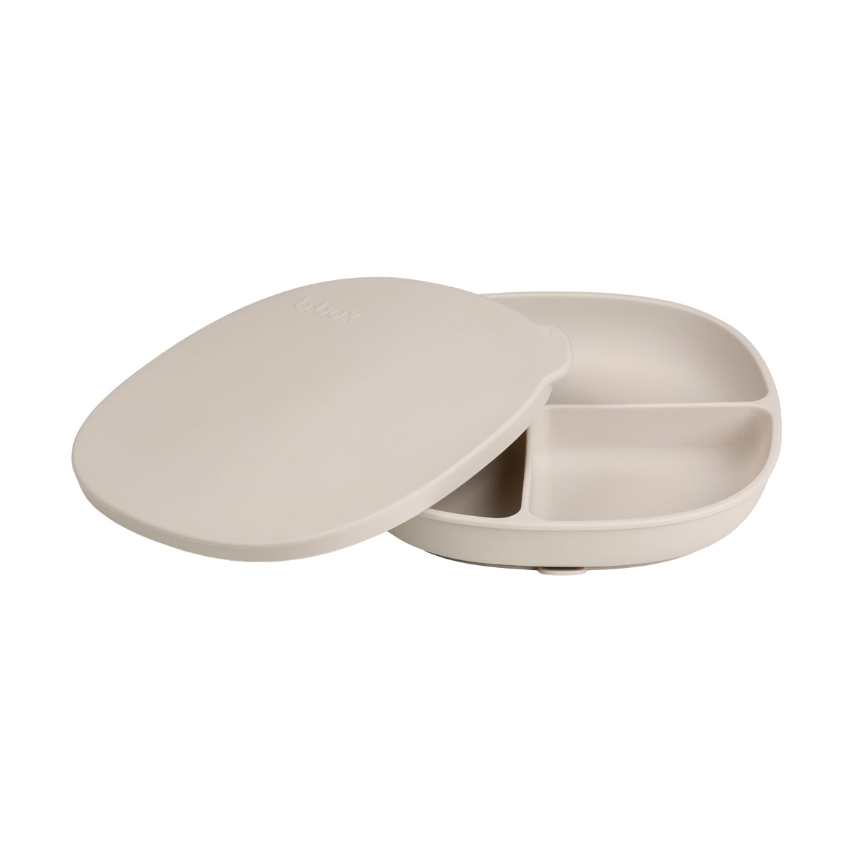 plato de silicona con tapa - latte