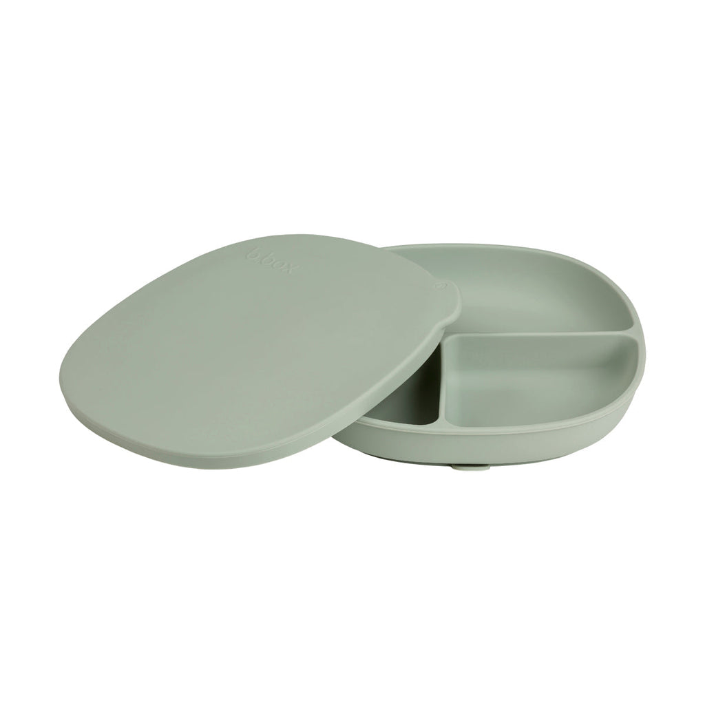 plato de silicona con tapa – sage