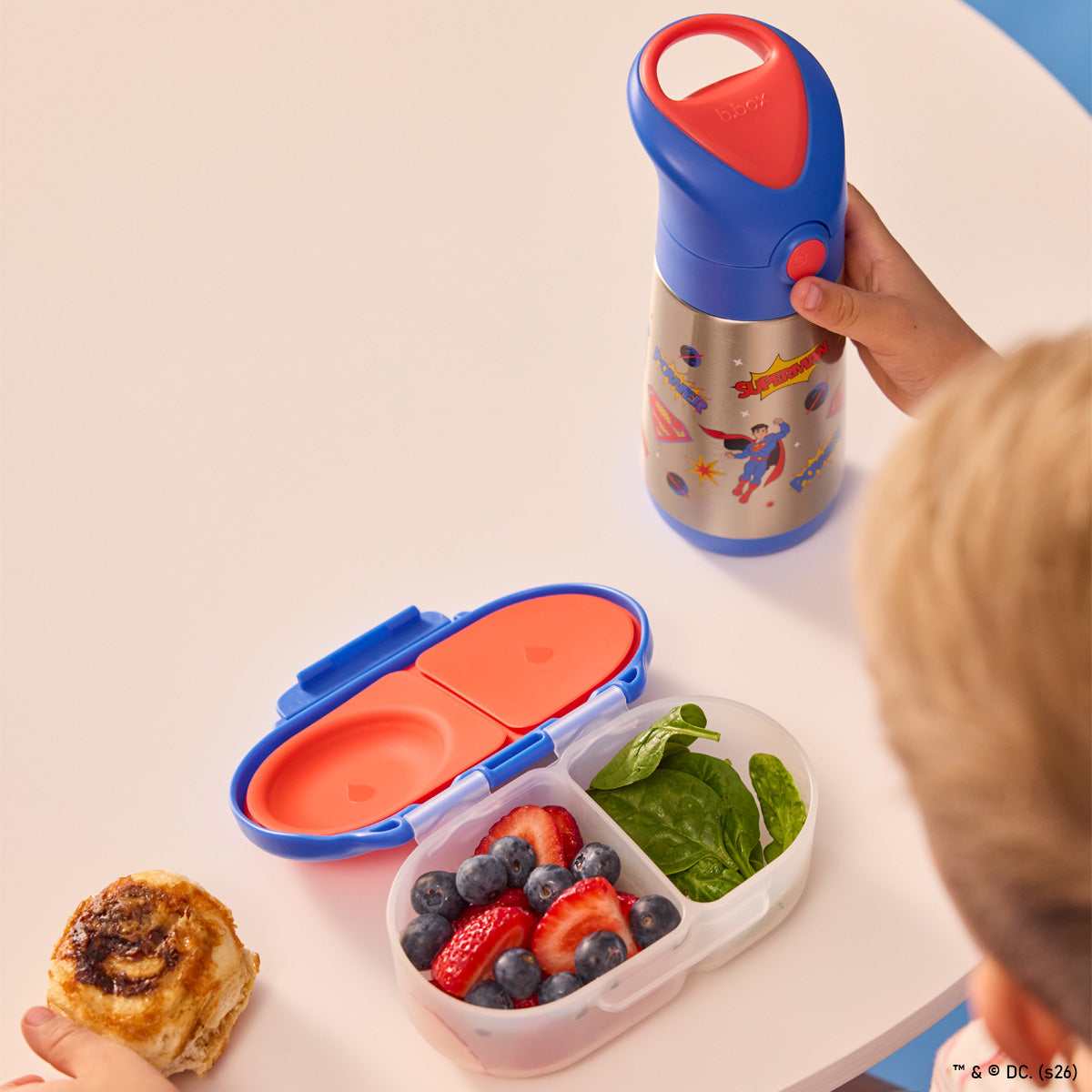 fiambrera infantil pequeña | snackbox - Superman