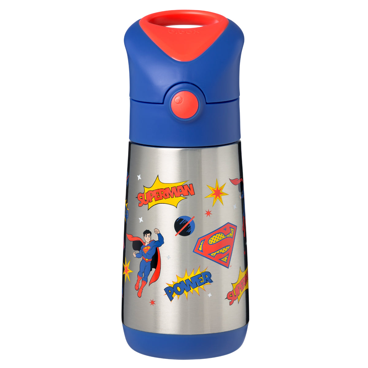 botella térmica con pajita 350ml - Superman