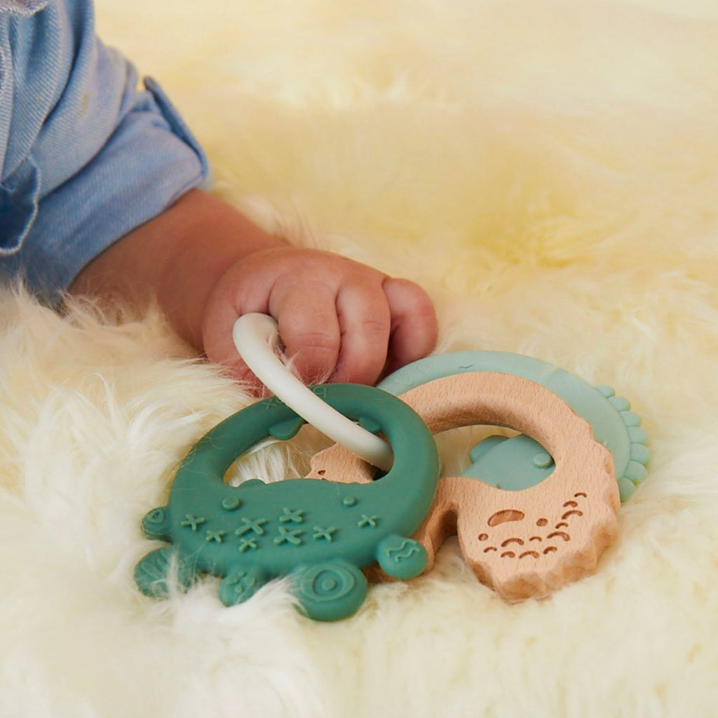 Trio Teether - Peony