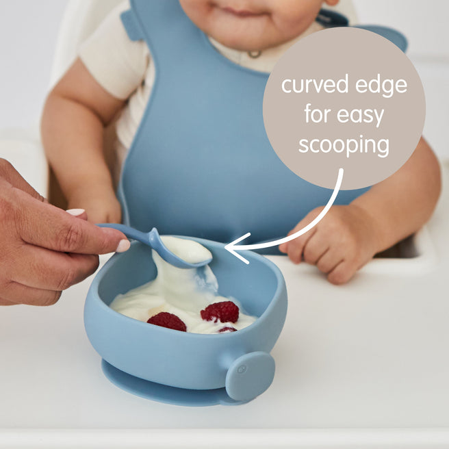 Silicone Bowl + Lid - ocean