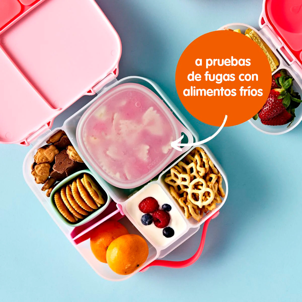 depósito con tapa para lunchbox – berry