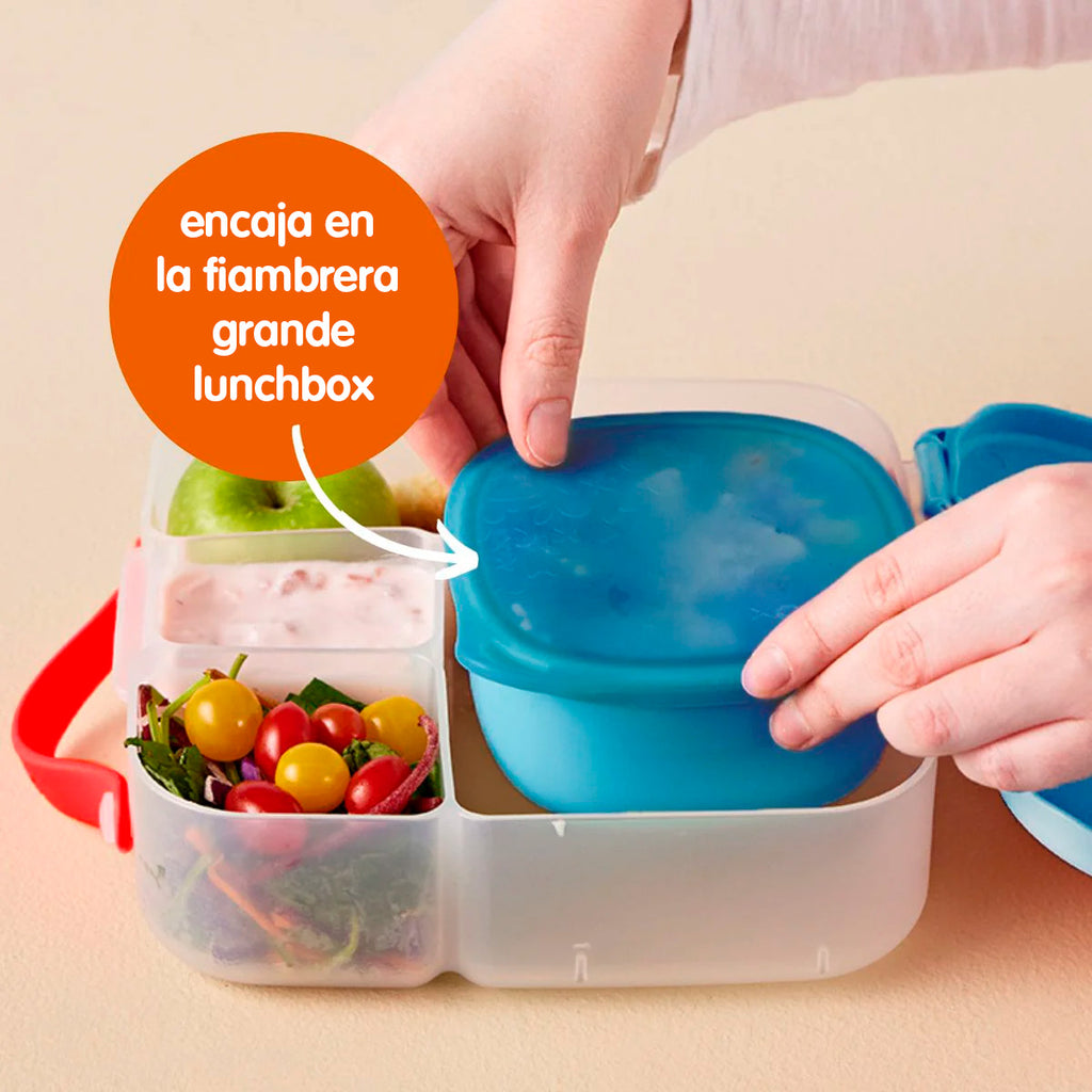 depósito con tapa para lunchbox - ocean