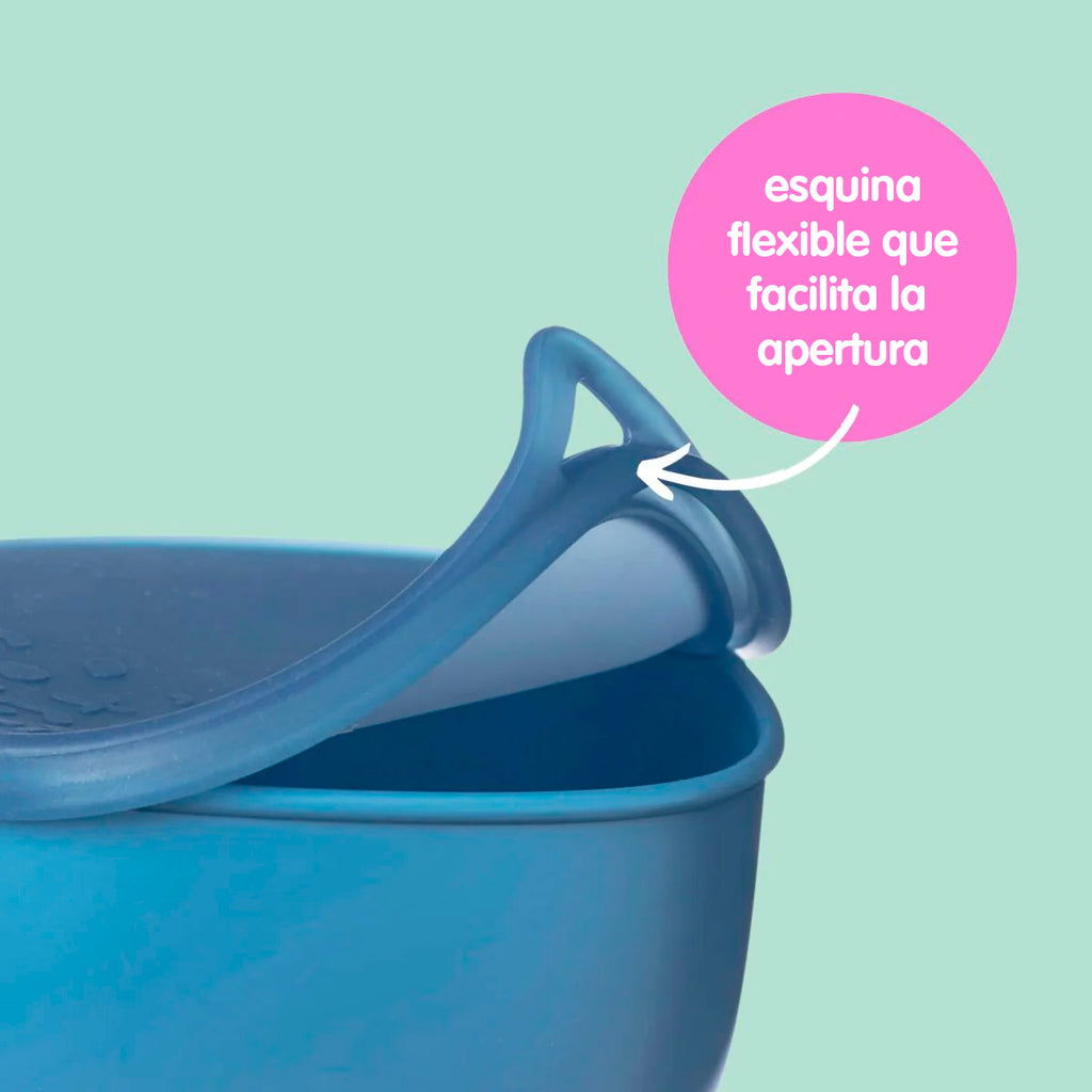 depósito con tapa para lunchbox - ocean