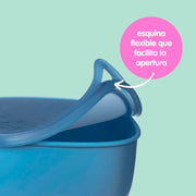 depósito con tapa para lunchbox - ocean