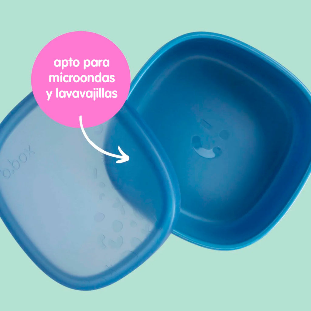 depósito con tapa para lunchbox - ocean