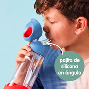 botella Tritan™ con pajita 600ml – blue blaze