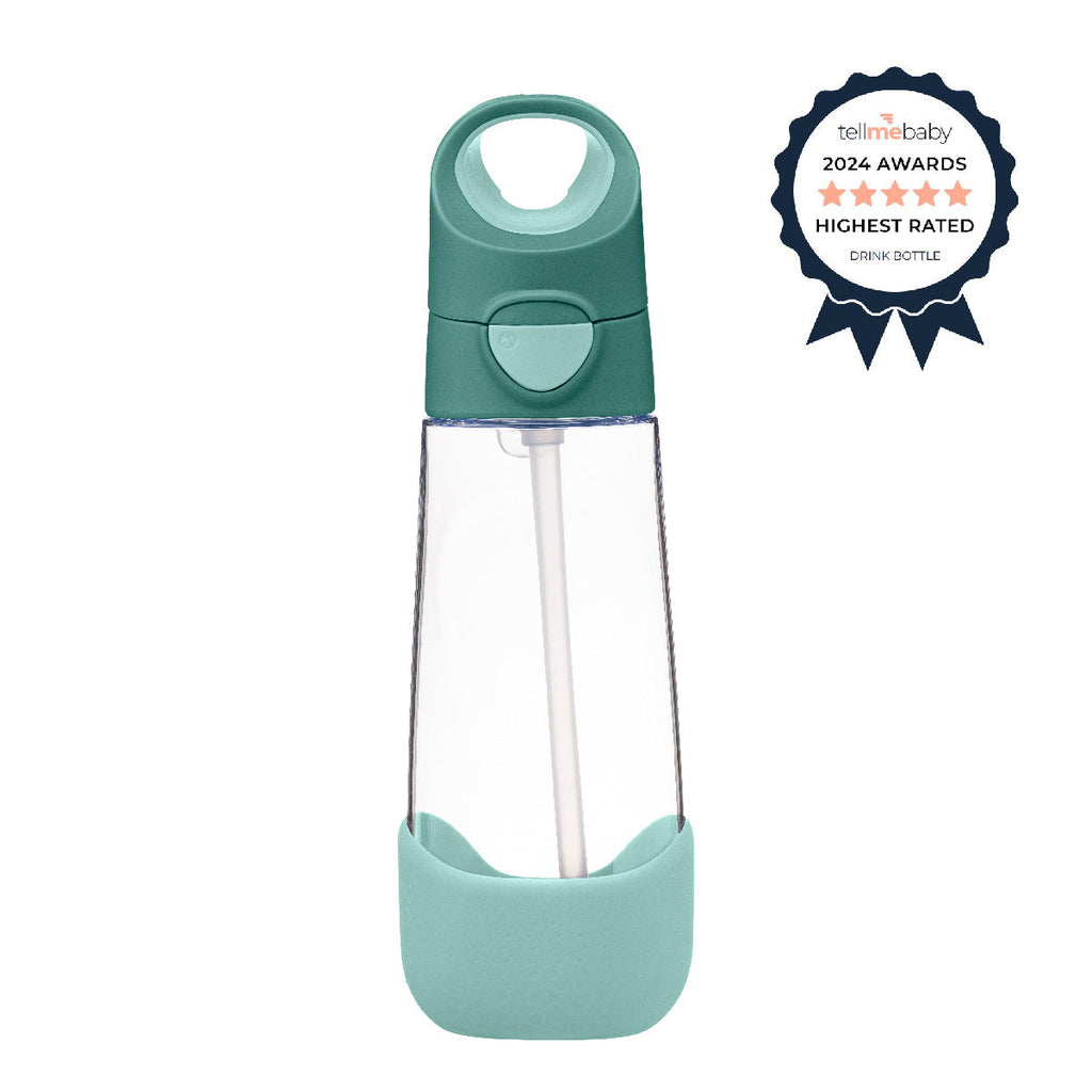 botella Tritan™ con pajita 600ml – emerald forest