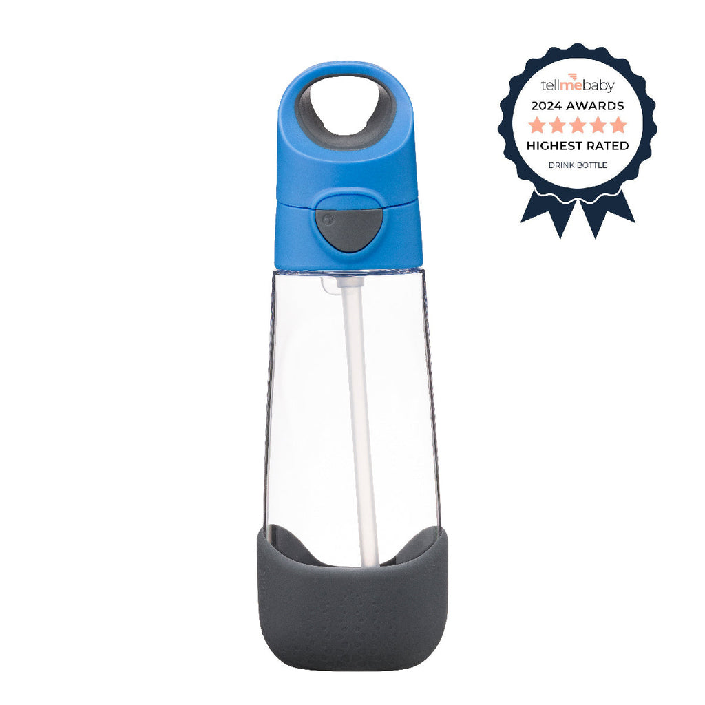 botella Tritan™ con pajita 600ml – blue slate