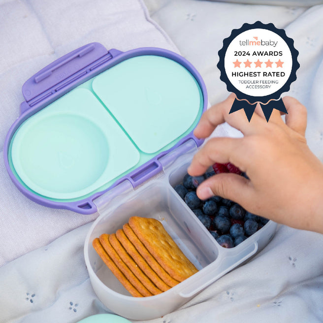 fiambrera infantil pequeña | snackbox - lilac pop