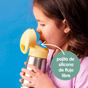 botella térmica con pajita 350ml - lilac pop