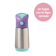 botella térmica con pajita 350ml - lilac pop