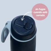 botella térmica con boquilla plegable y asa 690ml - lilac love