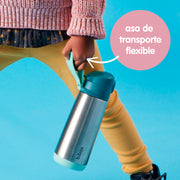 botella térmica con boquilla y asa 500ml - midnight