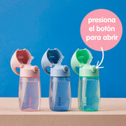 botella Junior con pajita 380ml – blush crush