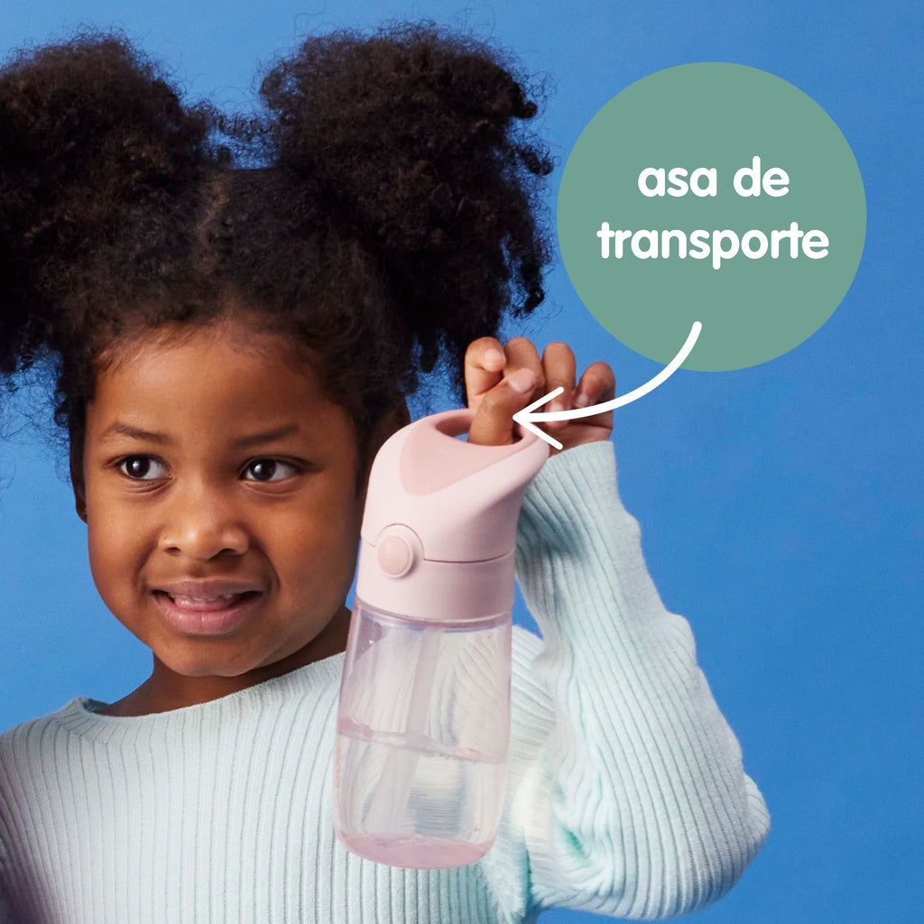 botella Junior con pajita 380ml - spearmint