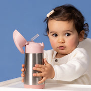 botella térmica con pajita 350ml - blush crush