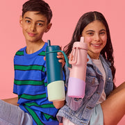 botella térmica con boquilla plegable y asa 690ml - blush crush