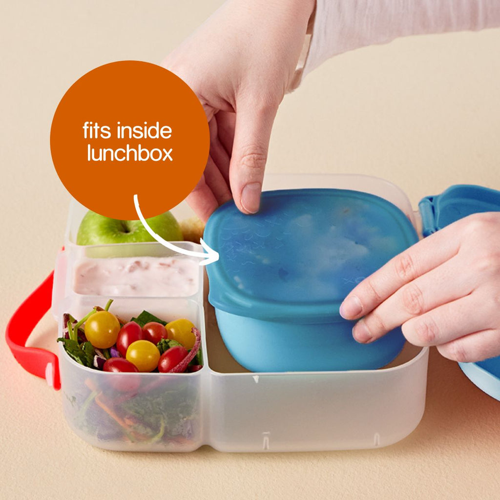 depósito con tapa para lunchbox - ocean