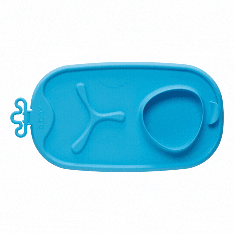 bandeja de silicona Roll + Go con cuchara – sage