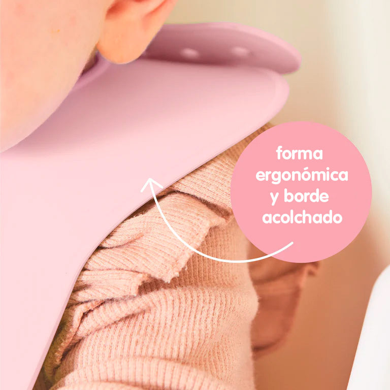 Silicone Bib - Blush